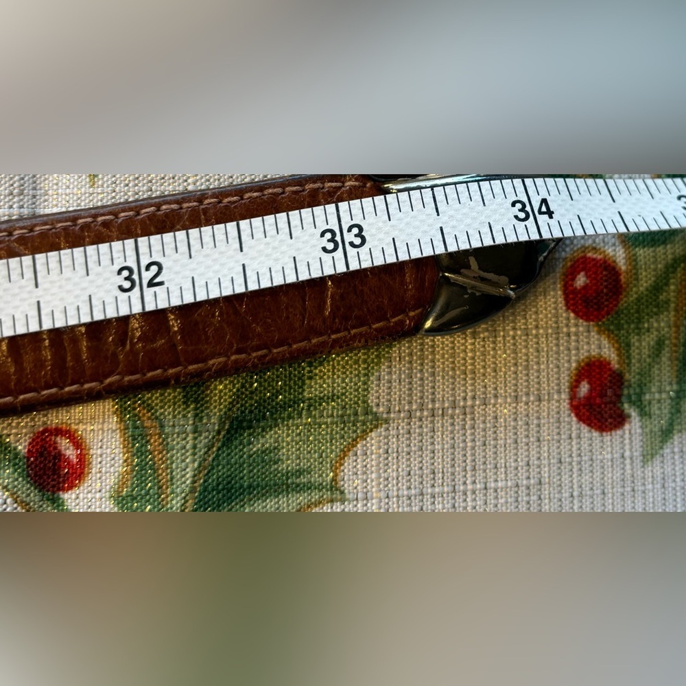 Vintage‎ Linda Allard Ellen Tracy Womens Italian Alligator Calfskin Sz M Belt - Picture 2 of 11
